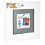Memo-Art magnetisches Memoboard, grau, mit Zubehör