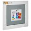 Memo-Art magnetisches Memoboard, grau, 50 x 50 cm
