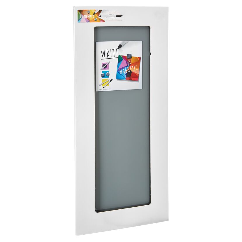 Memoboard beschreibbar grau 80 x 30 cm