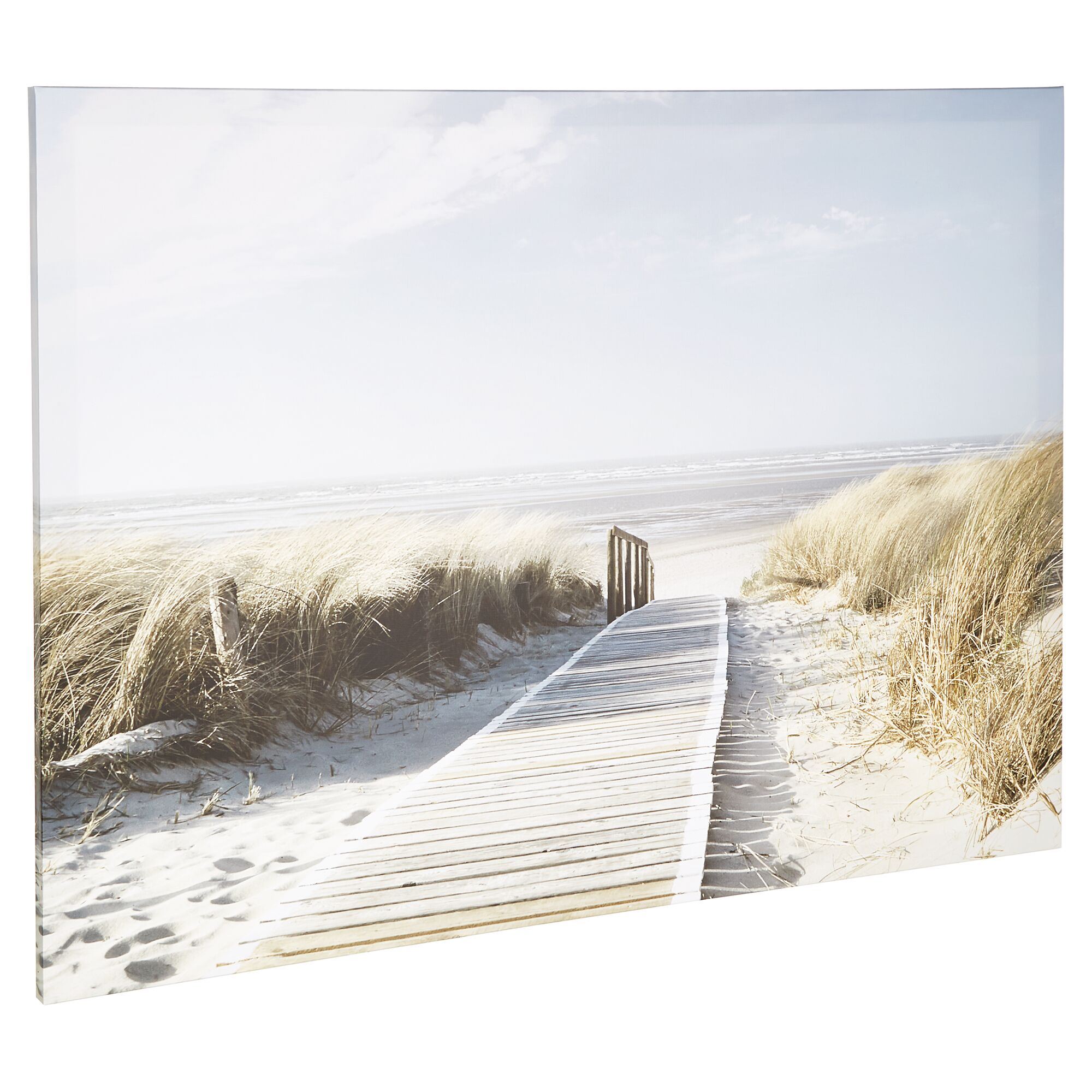 Holzsteg durch Dünen zum Meer