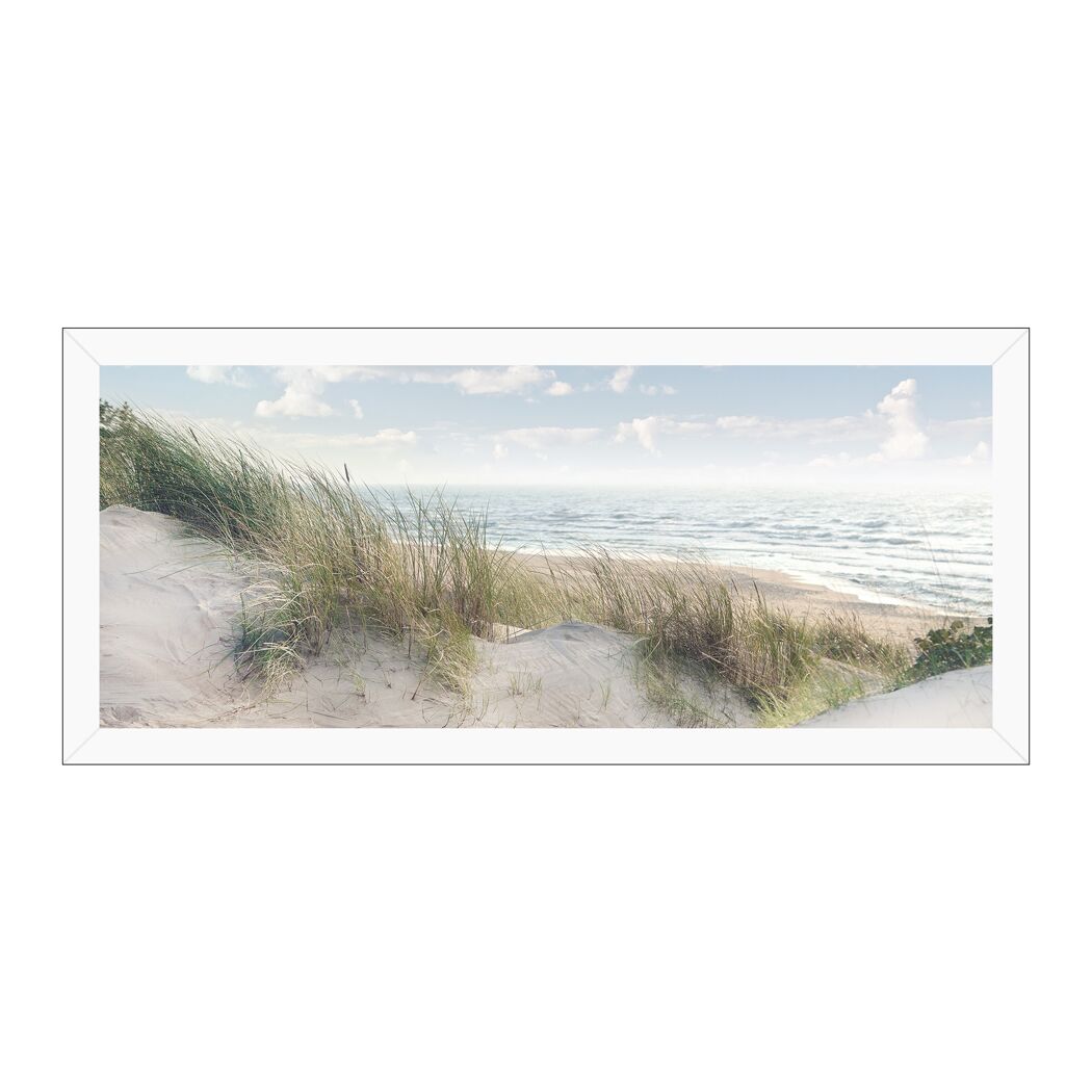 Blick von Dünen auf das Meer