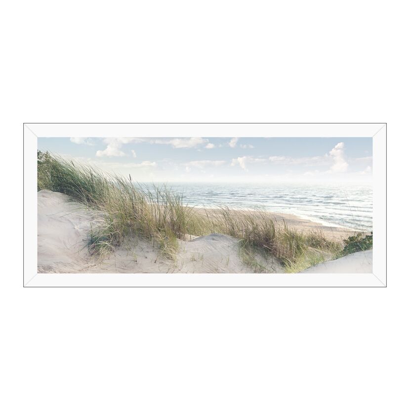 Blick von Dünen auf das Meer