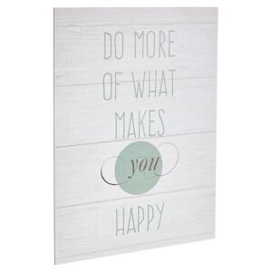 Decopanel "What makes you happy" beige 30 x 40 cm