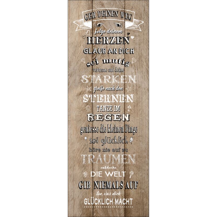 Leinwandbild Canvas-Art 'Colourful Rules ll' 27 x 77 cm