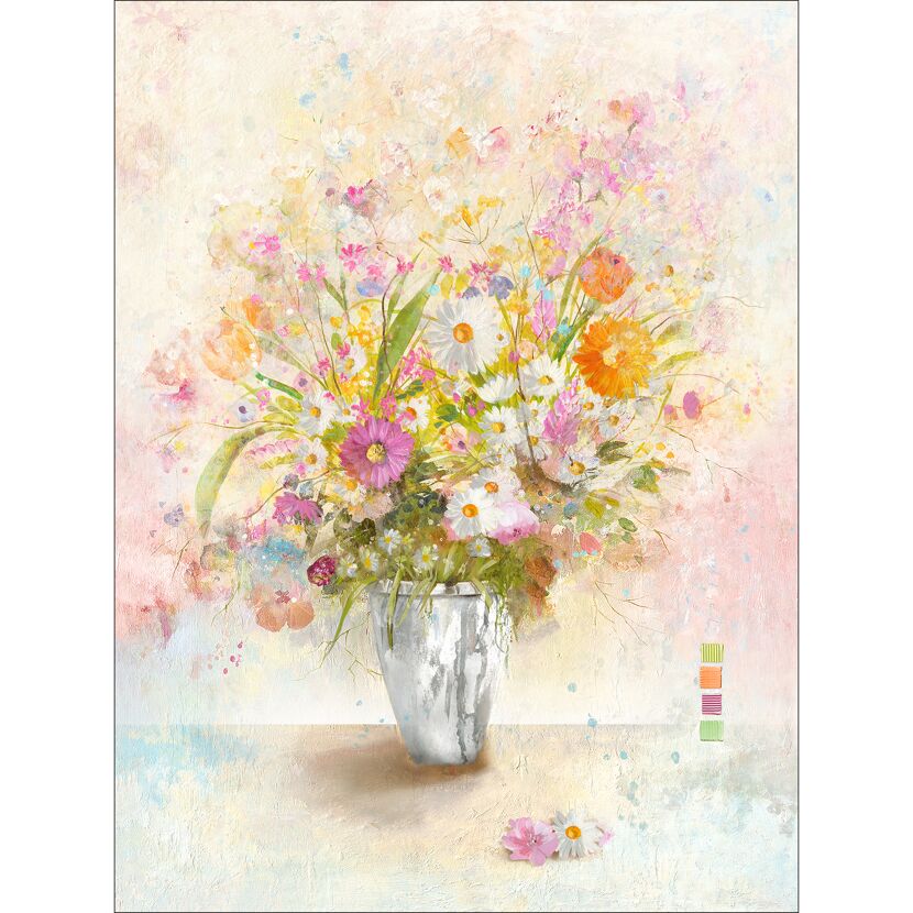 Bunter Blumenstrauß in Vase