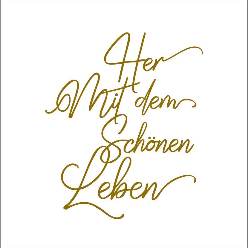 Decopanel 'Schönes Leben' 30 x 30 cm
