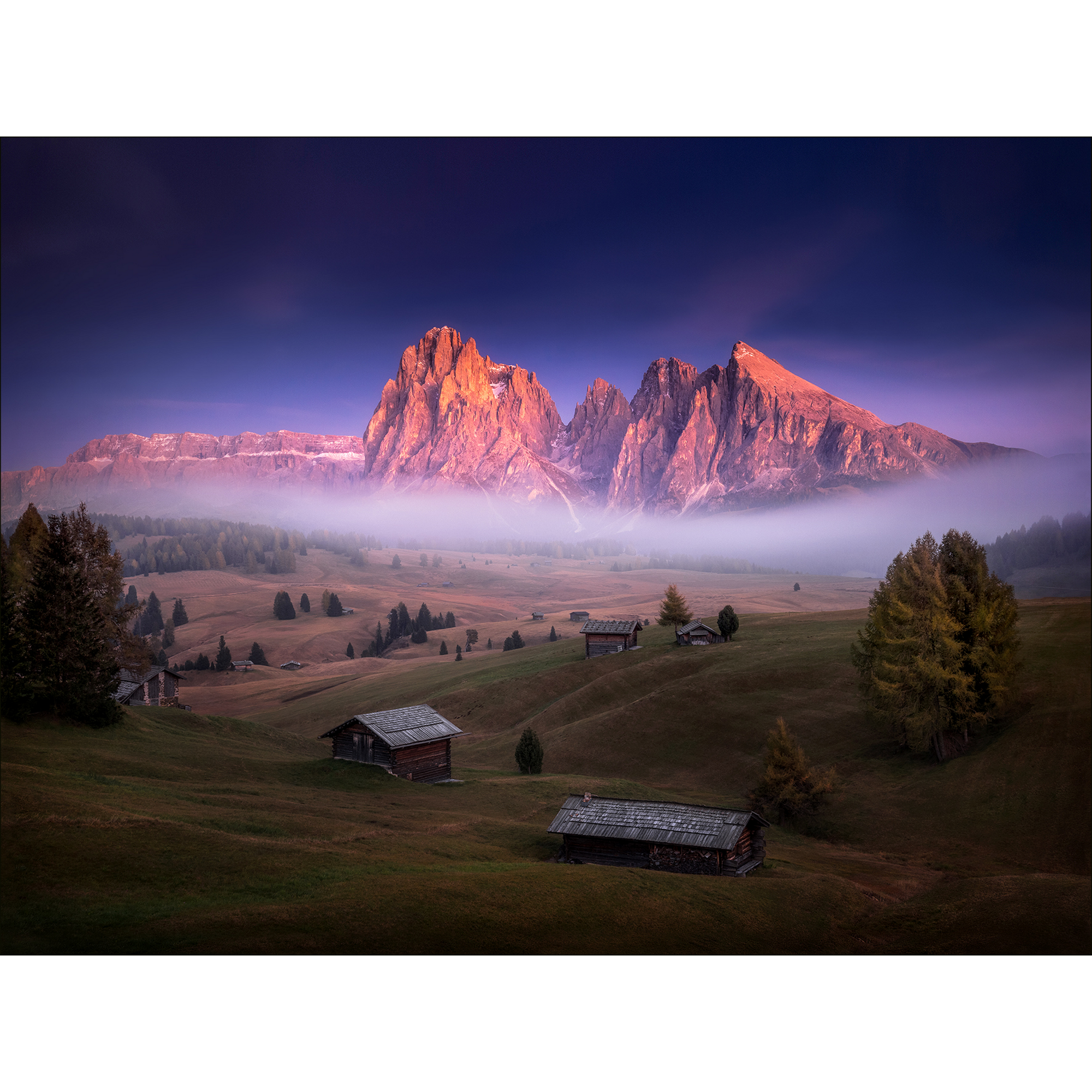 Leinwandbild Canvas-Art 'Mist and Mountain' 84 x 116 cm + product picture