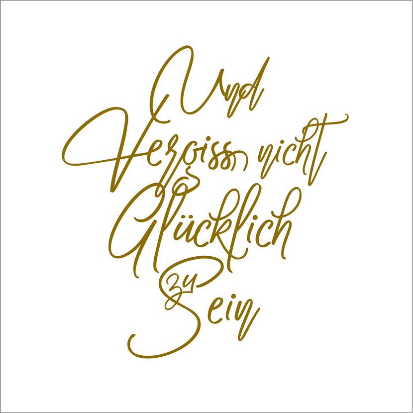 Decopanel 'Glücklich sein' 30 x 30 cm