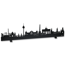 Verkleinertes Bild von LED-Skyline 'Berlin' 76 cm schwarz