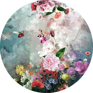 Glasbild 'Baroque Flower Mix I' mehrfarbiger Digitaldruck Ø 30 cm