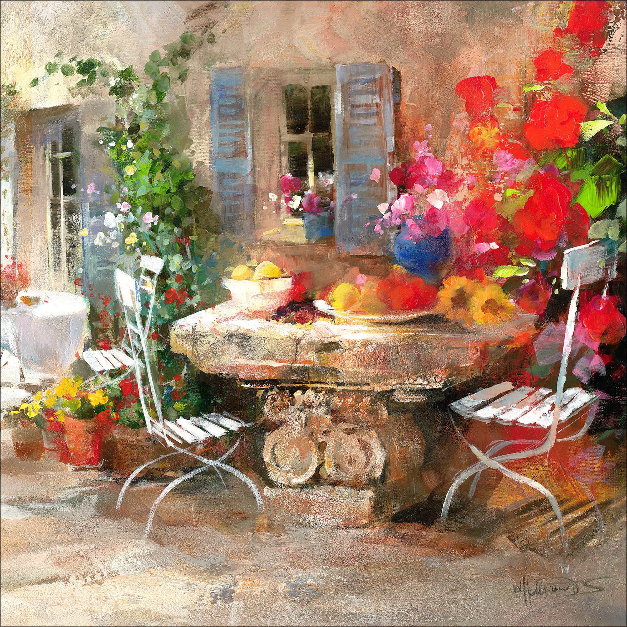 Leinwandbild Canvas-Art 'Beautiful Garden ll' 50 x 50 cm + product picture