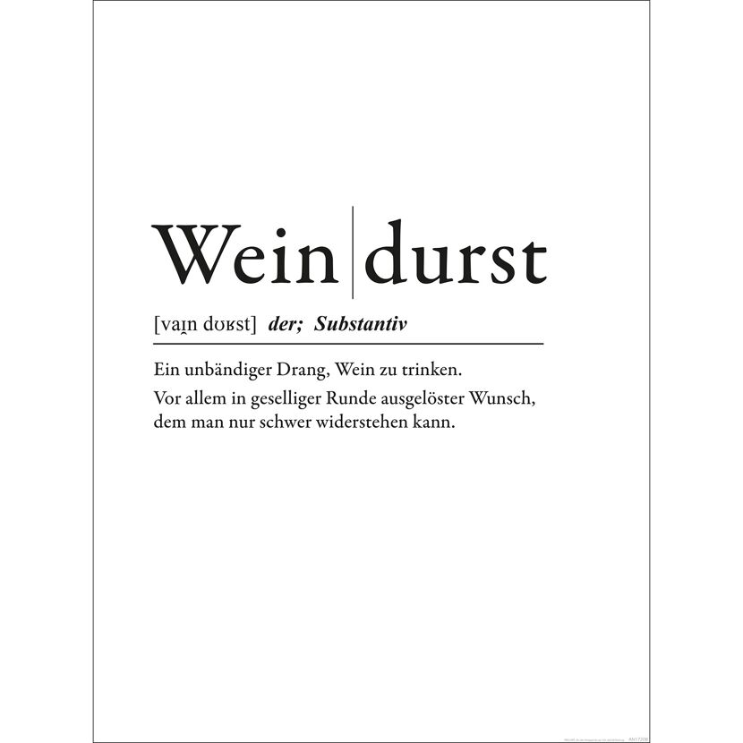 Definition des Wortes Weindurst.