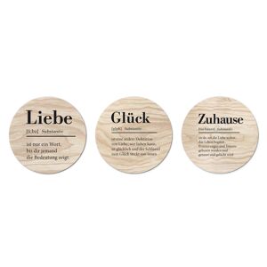 Decopanel Cut-Out 'Zuhause-Glück-Liebe' 25 x 70 cm