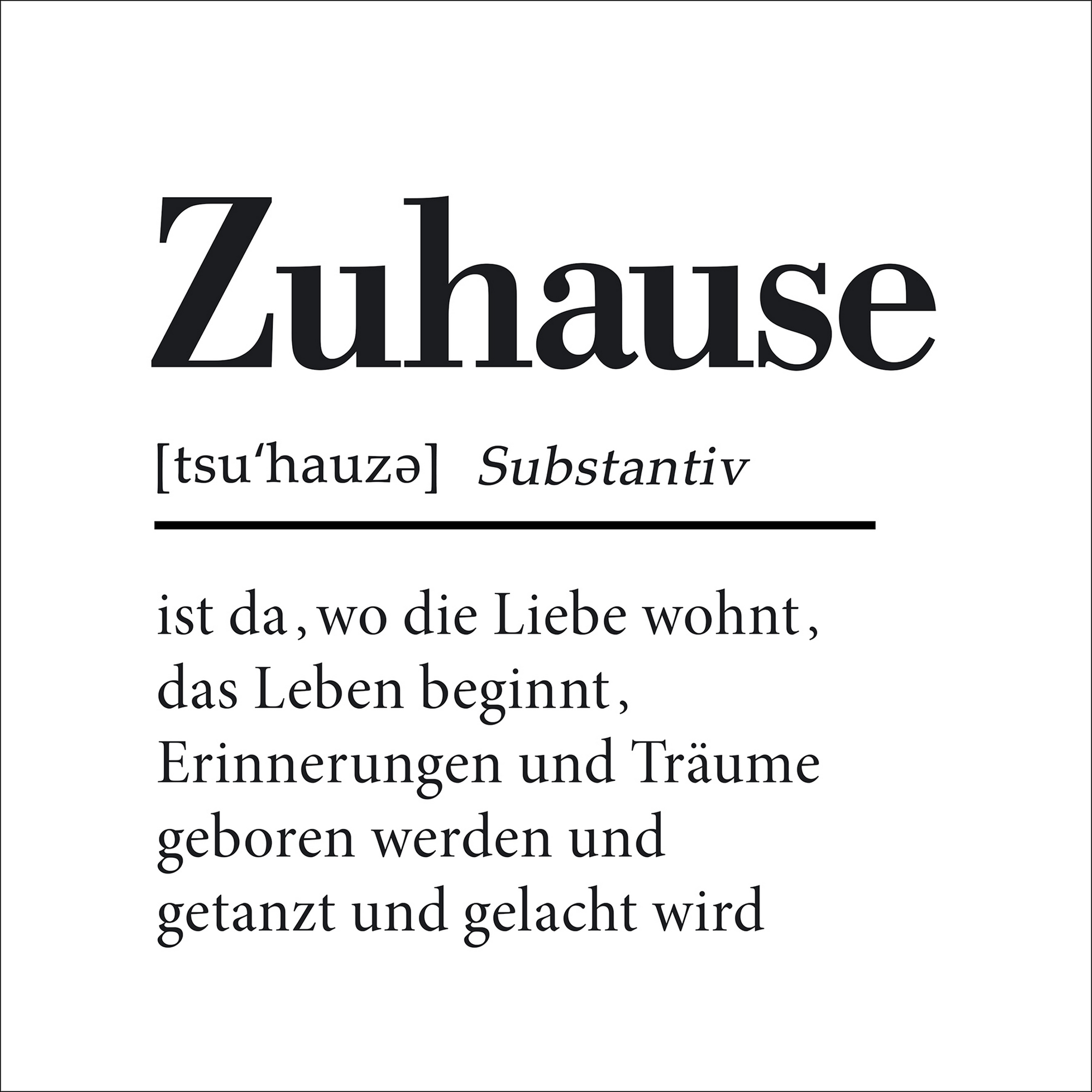 Leinwandbild Canvas-Art 'Zuhause' 27 x 27 cm + product picture