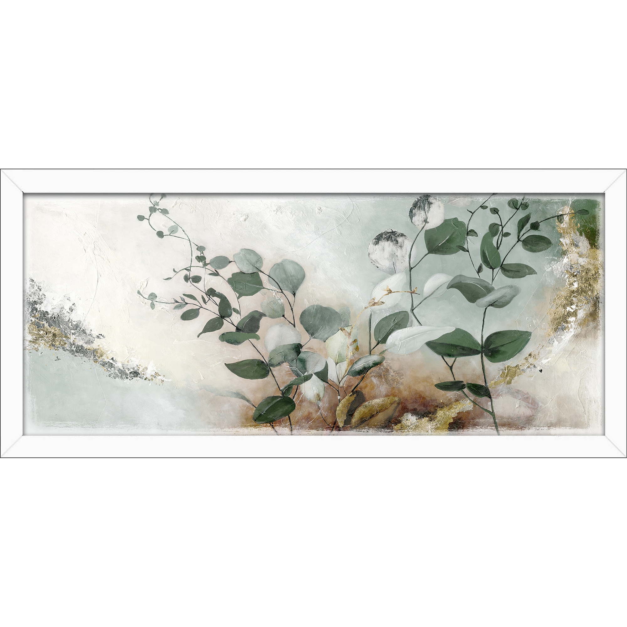 Kunstdruck Oversized 'Eucalyptus' gerahmt 60 x 130 cm + product picture