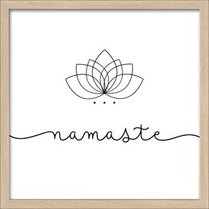 Kunstdruck Framed-Art Slim Scandic 'Namaste' 33 x 33 cm