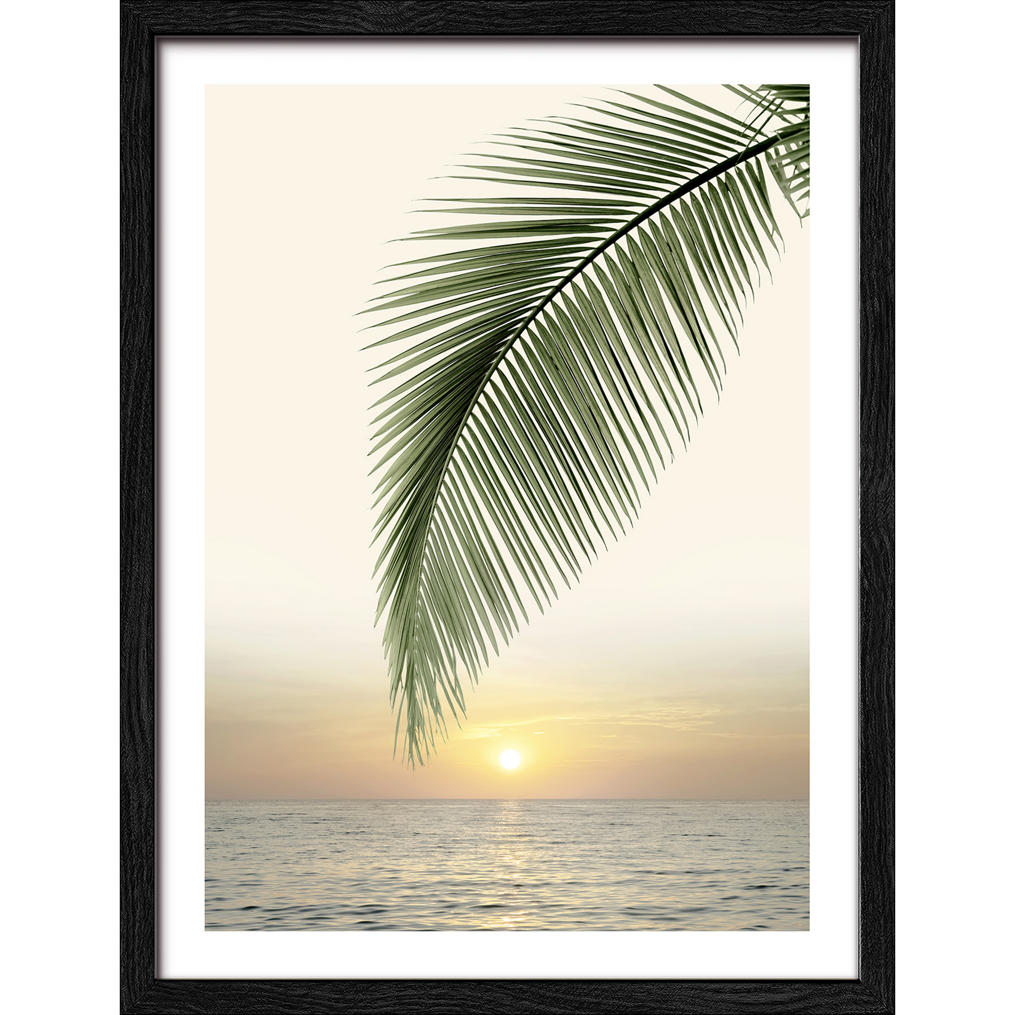 Kunstdruck Framed-Art Slim Scandic 'Jungle Leaves V' 33 x 43 cm + product picture