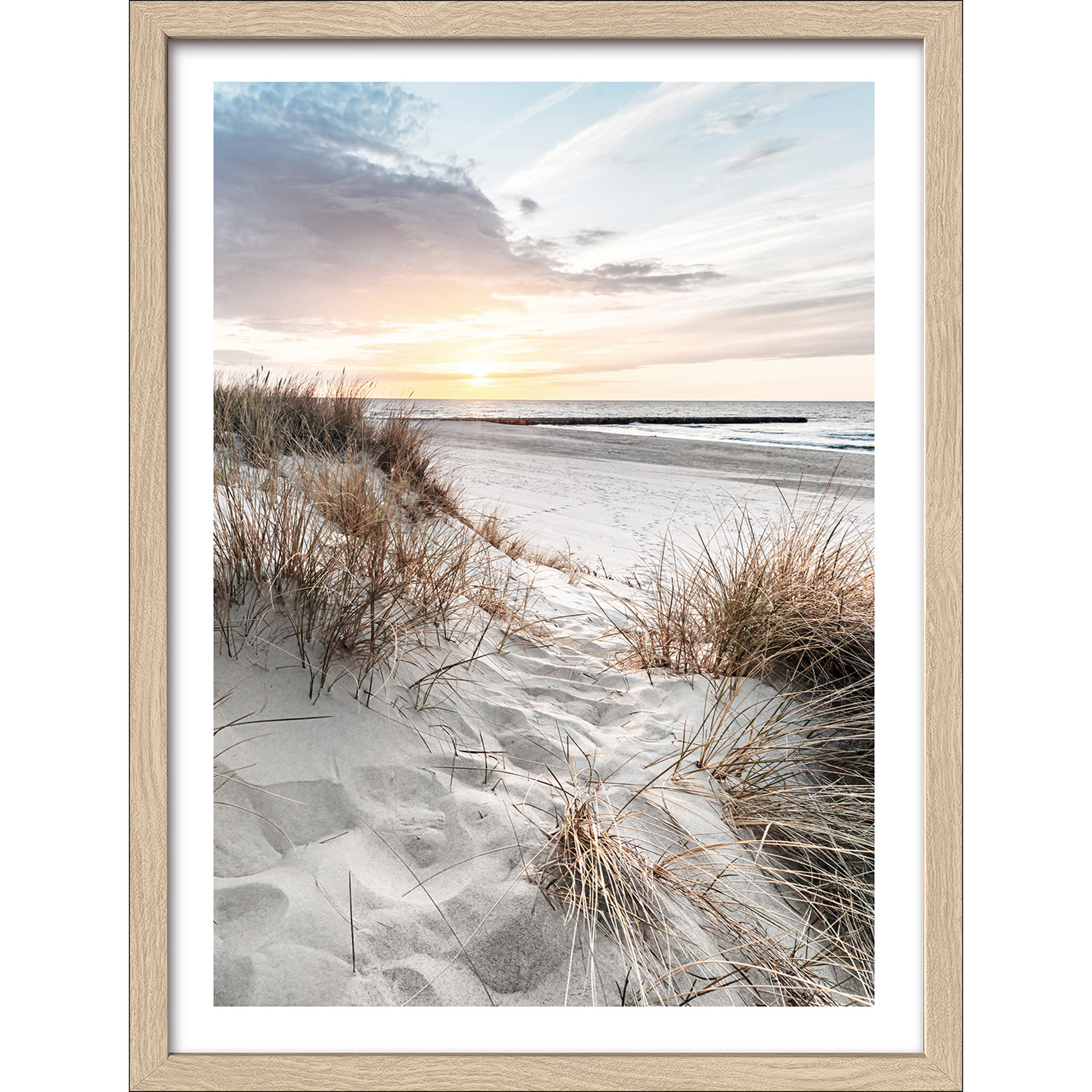 Kunstdruck Framed-Art Slim Scandic 'Nordic Beach Atmosphere VII' 33 x 43 cm + product picture