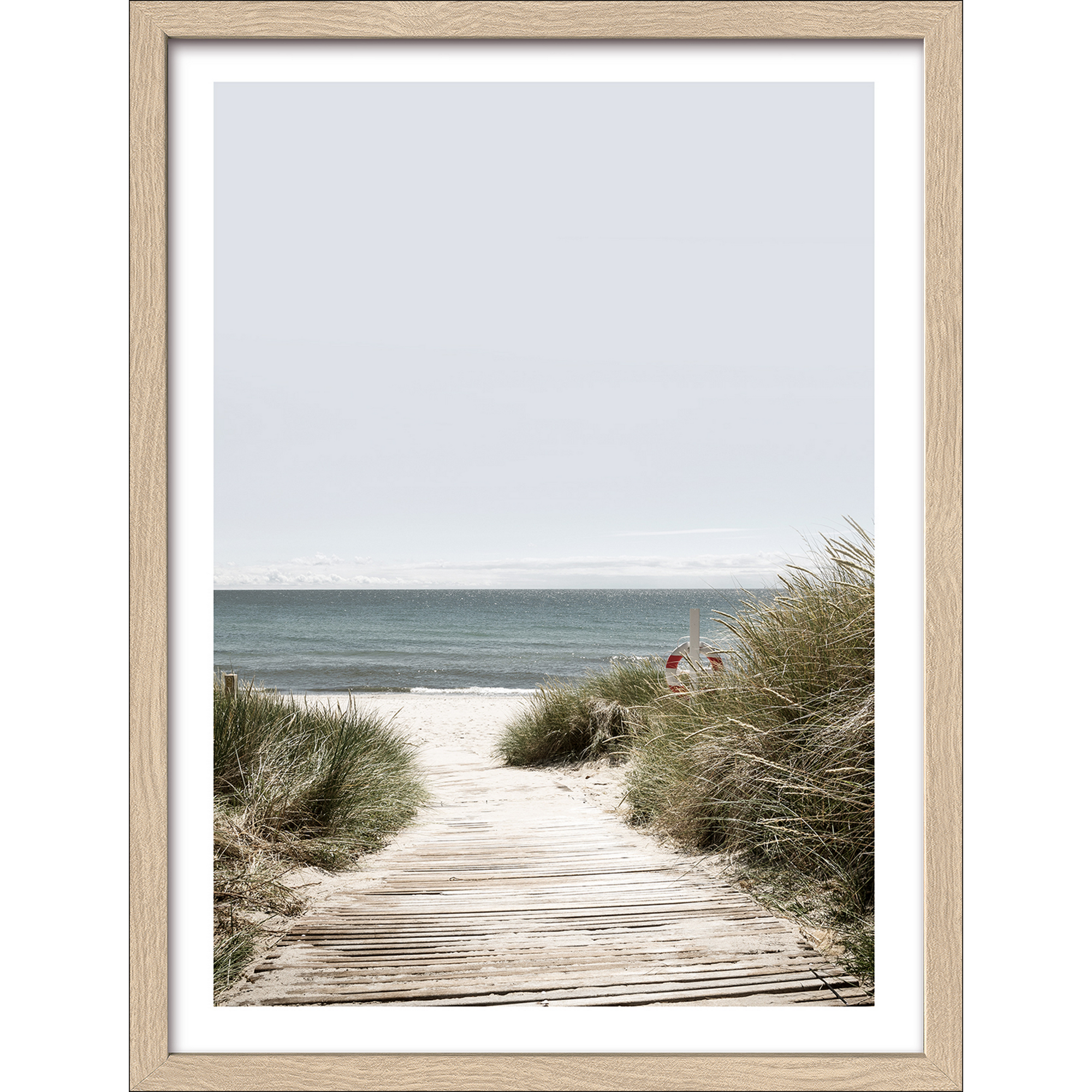 Kunstdruck Framed-Art Slim Scandic 'Nordic Beach Atmosphere V' 33 x 43 cm + product picture