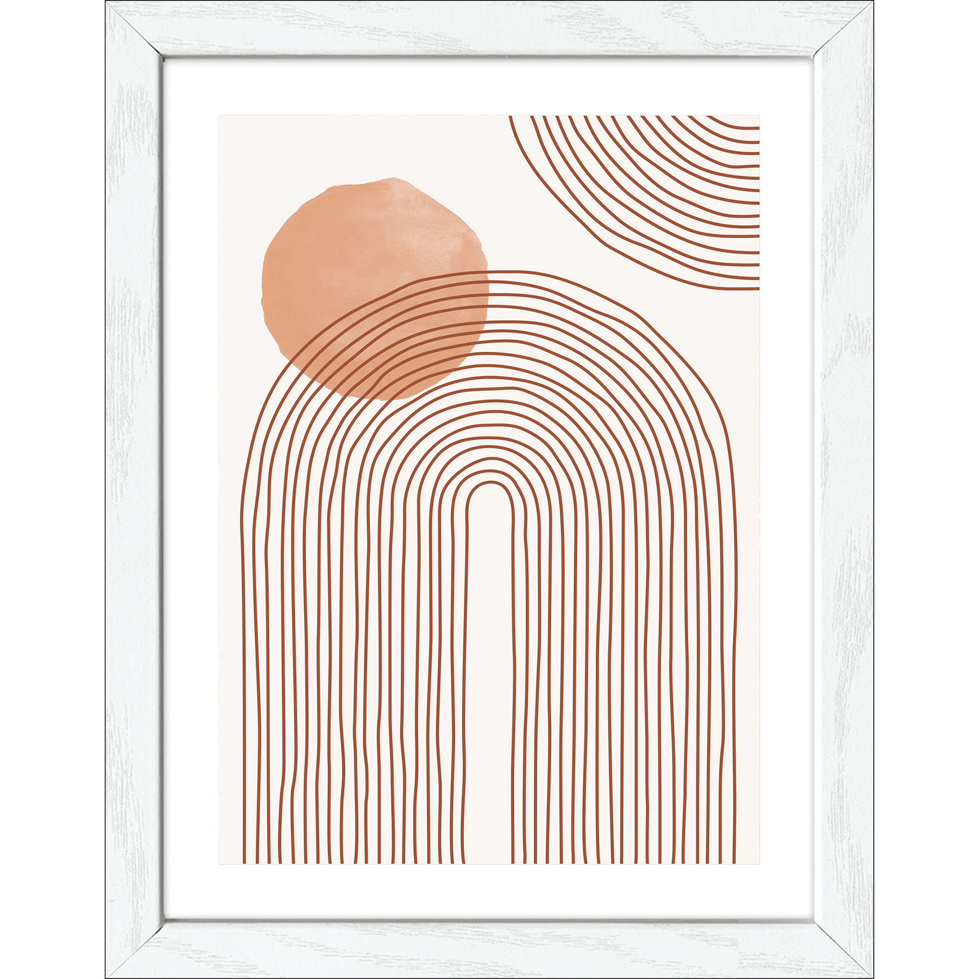 Kunstdruck Framed-Art Slim Scandic 'Lines and Shapes XI' 19 x 24 cm + product picture