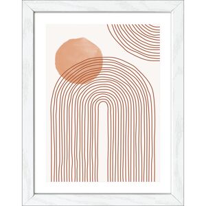 Kunstdruck Framed-Art Slim Scandic 'Lines and Shapes XI' 19 x 24 cm