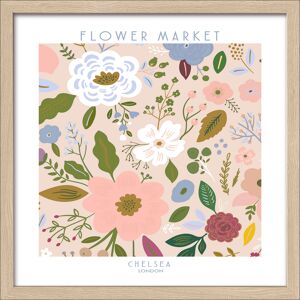 Kunstdruck Framed-Art 'Flower Market ll' 33 x 33 cm