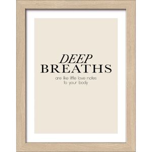 Kunstdruck Framed-Art 'Namaste' Breaths 19 x 24 cm