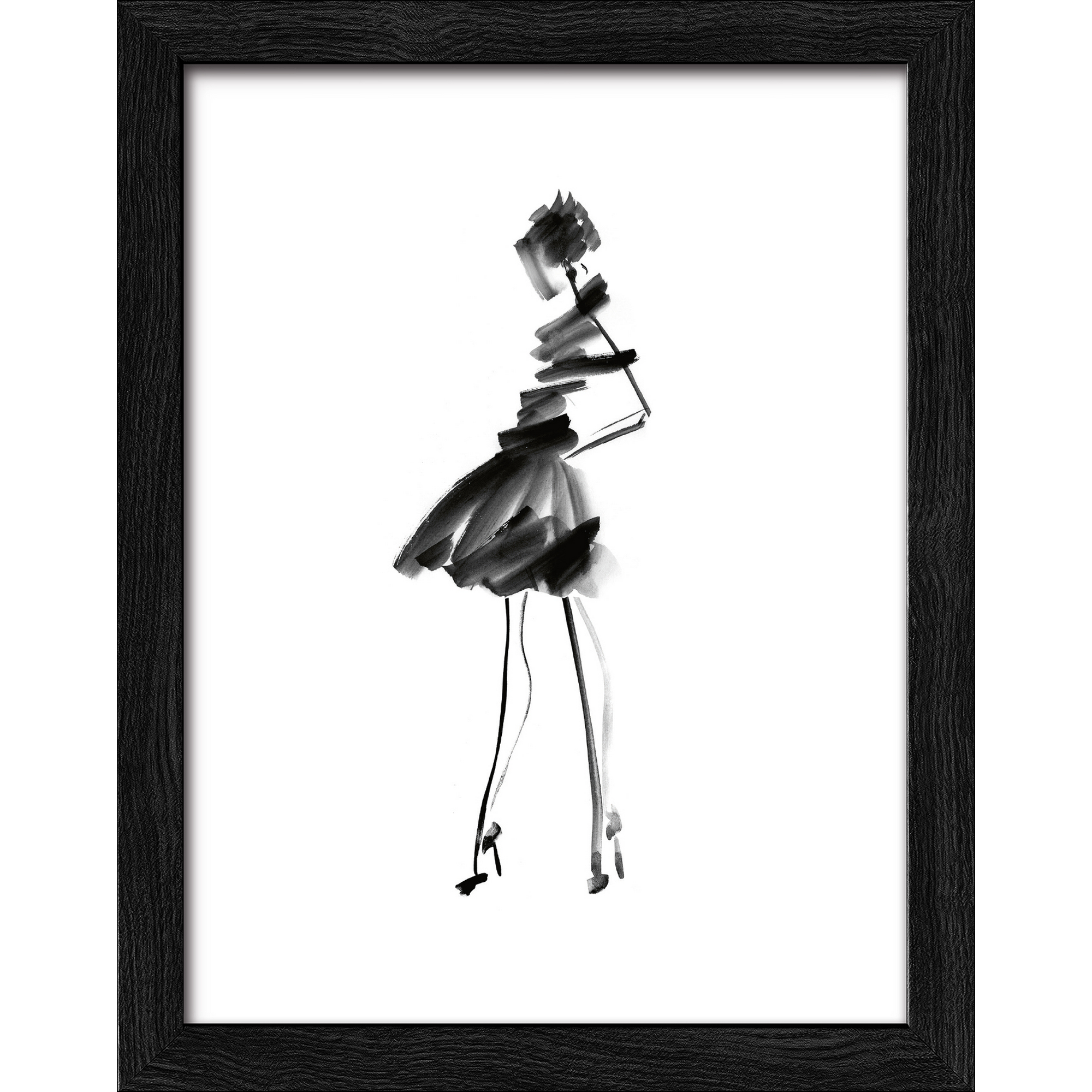 Kunstdruck Framed-Art 'Watercolor Fashion I' 19 x 24 cm + product picture