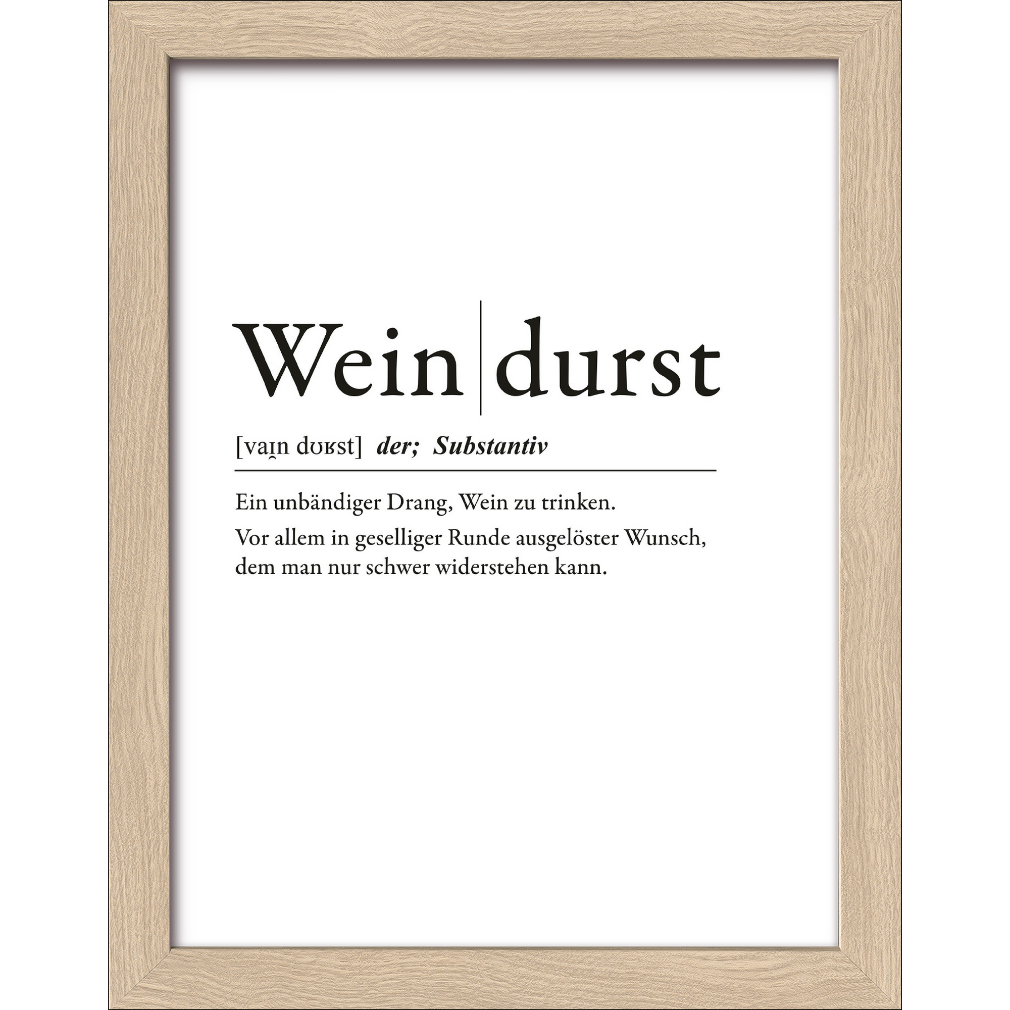 Kunstdruck Framed-Art 'Weindurst' 19 x 24 cm + product picture