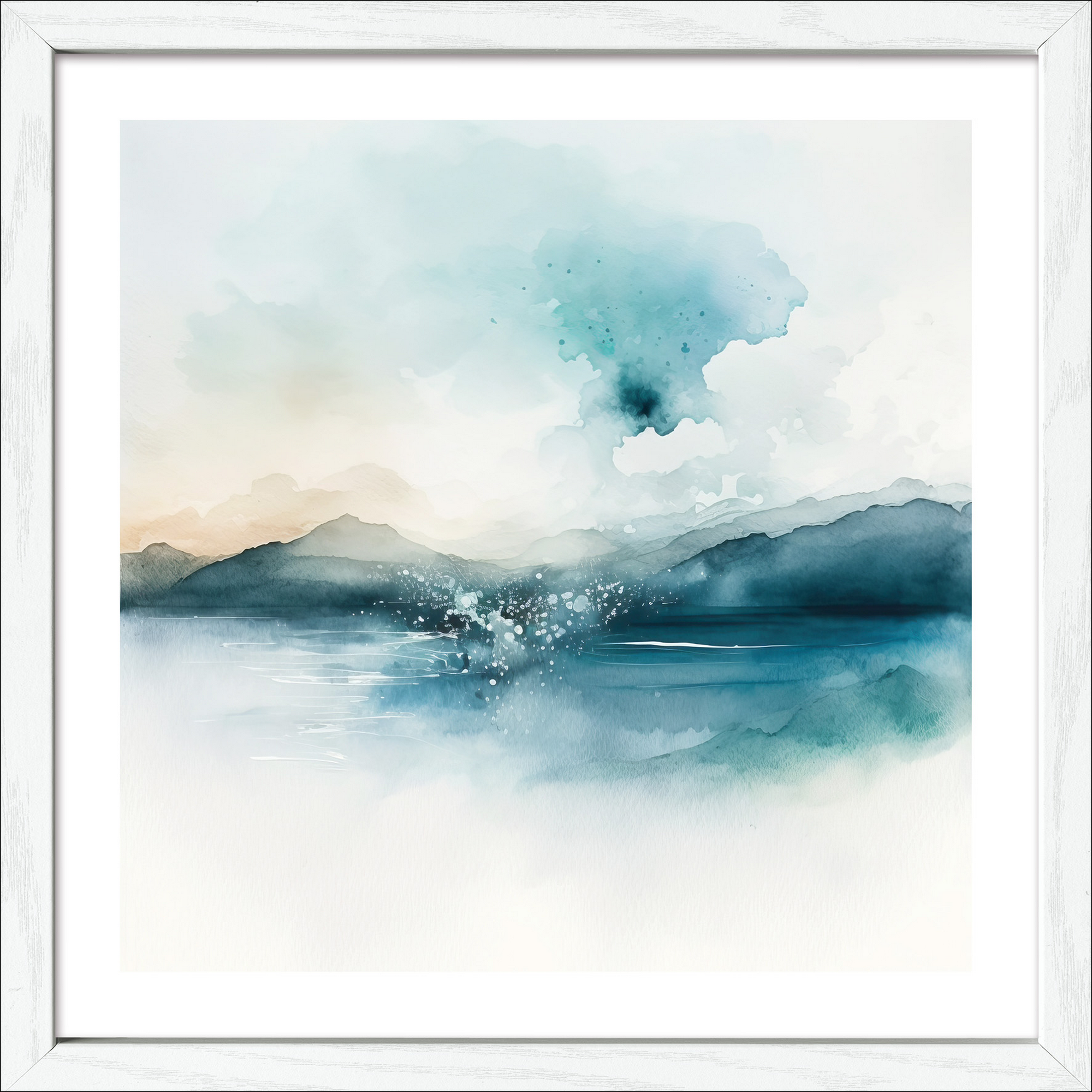 Kunstdruck Framed-Art 'Aquarell Seaside II' 28 x 28 cm + product picture