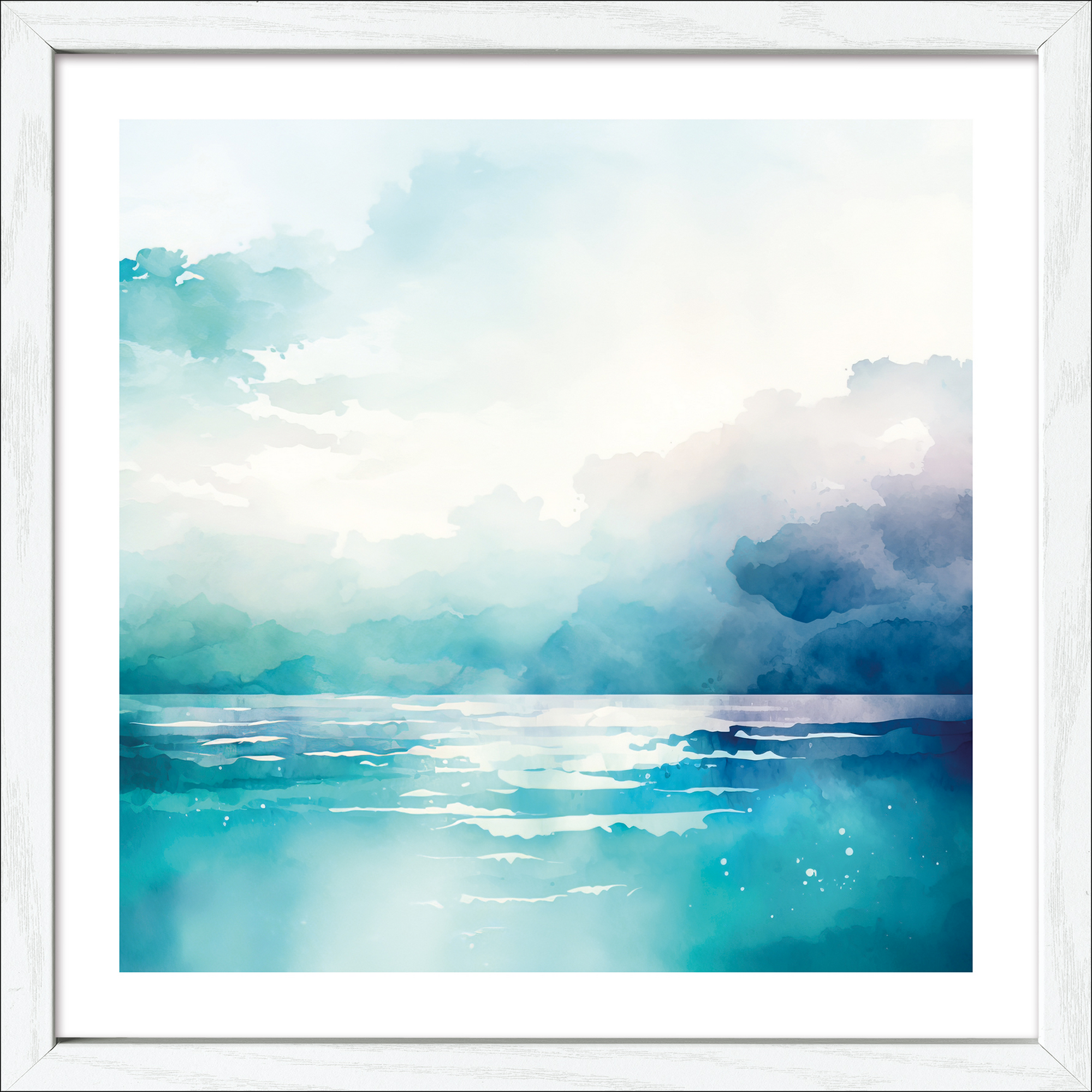 Kunstdruck Framed-Art 'Aquarell Seaside III' 28 x 28 cm + product picture