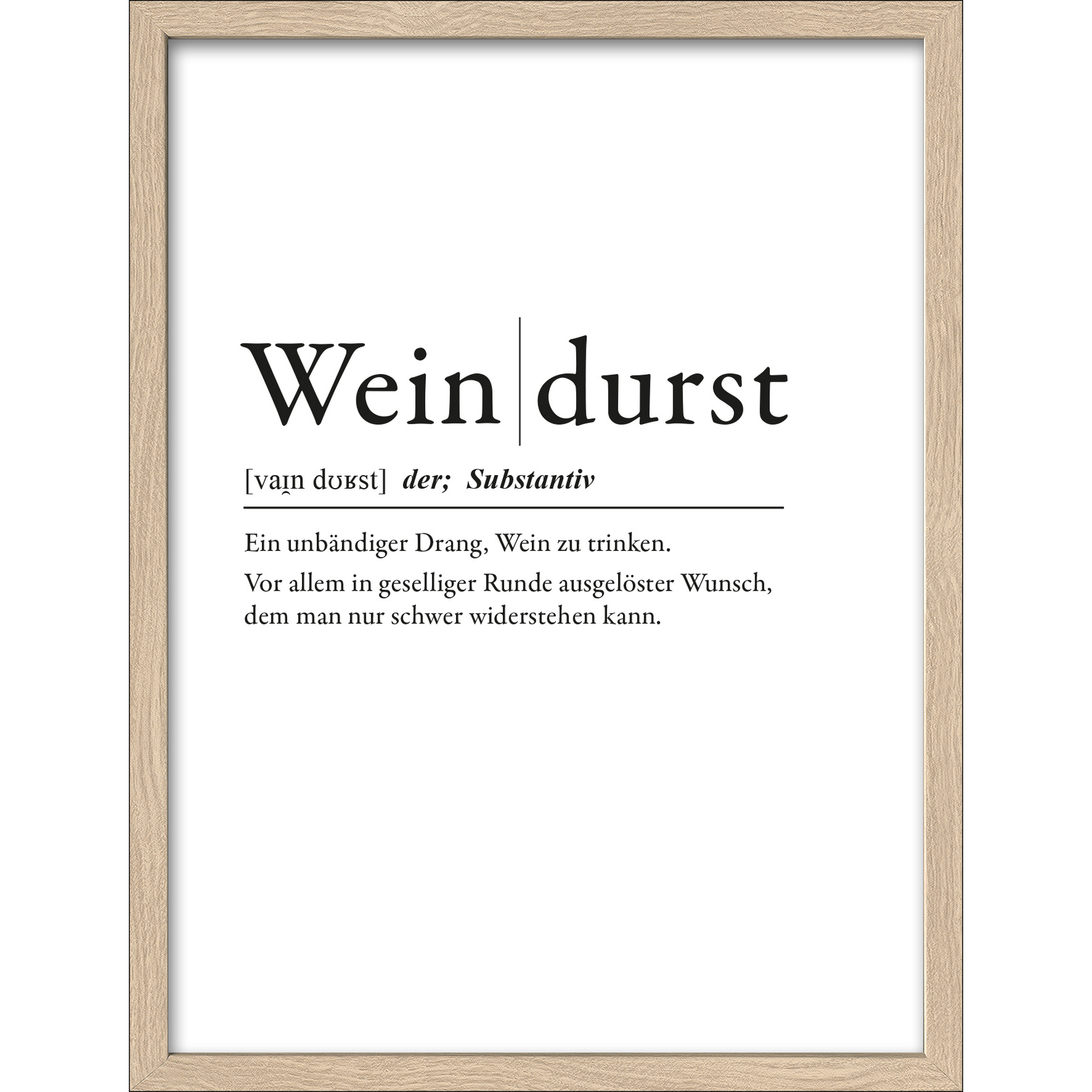 Kunstdruck Framed-Art 'Weindurst' 33 x 43 cm + product picture