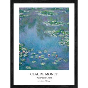 Kunstdruck Framed-Art 'Monet Waterlilies' 33 x 43 cm
