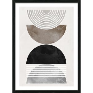 Kunstdruck Framed-Art 'Lines and Shapes III' 53 x 73 cm
