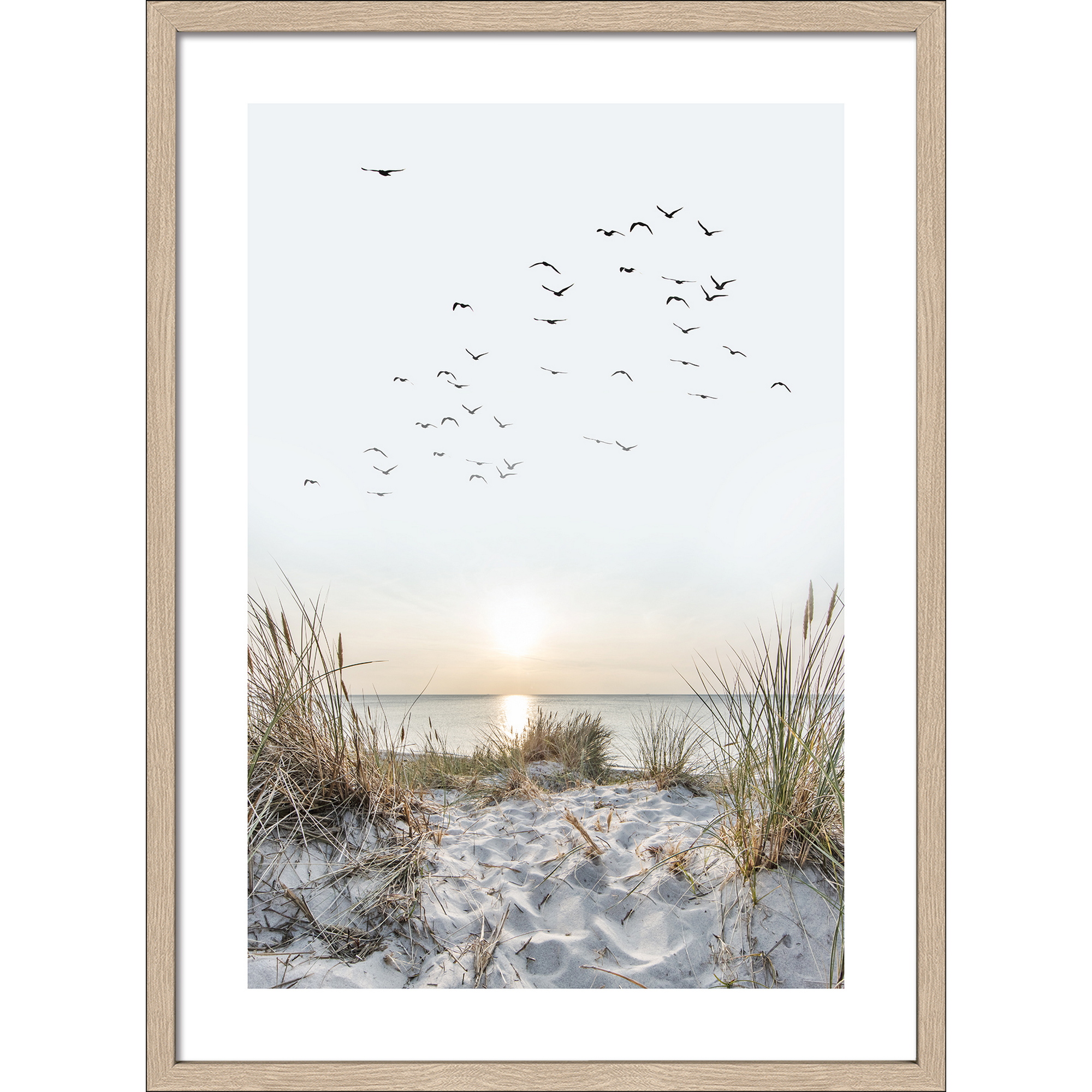 Kunstdruck Framed-Art 'Nordic Beach Atmosphere I' 53 x 73 cm + product picture