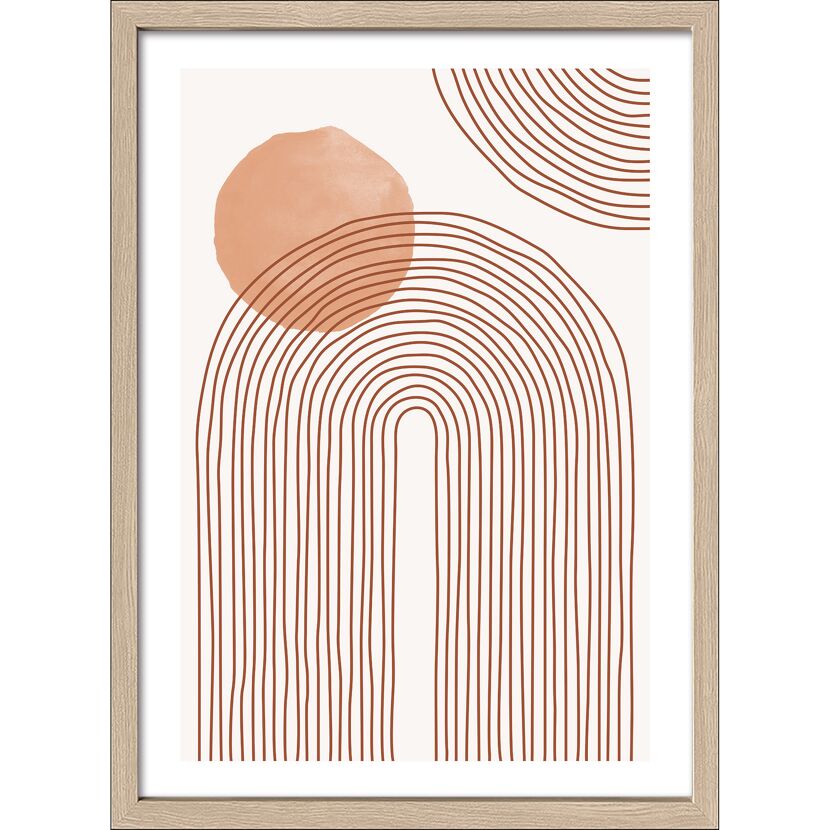 Kunstdruck Framed-Art 'Shapes Of The Earth VI' 53 x 73 cm