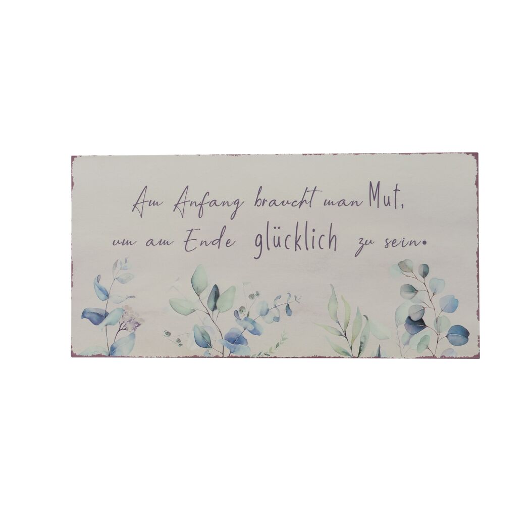 Dekoschild mit Spruch