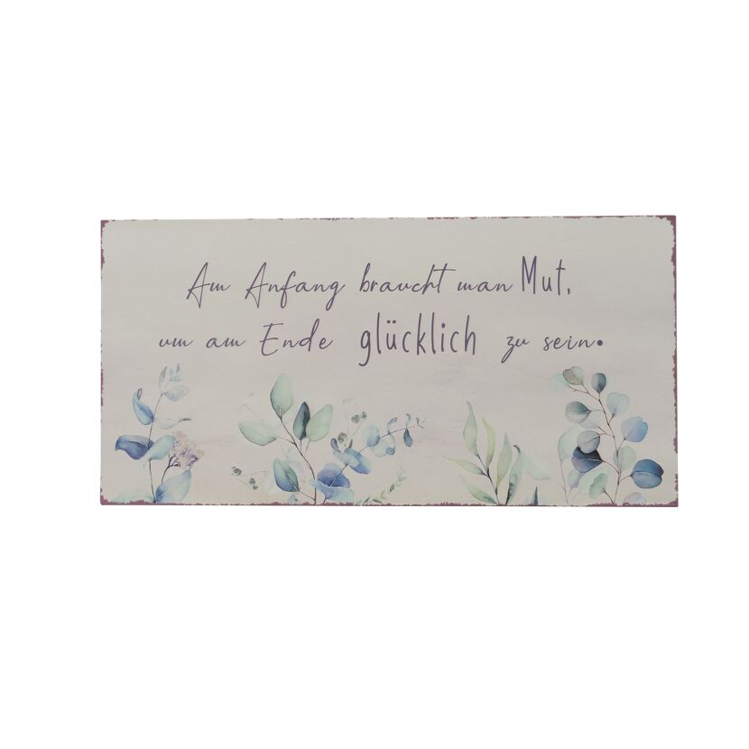 Dekoschild mit Spruch