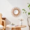Wandspiegel 'Marrakesh' Rattan Ø 40 cm