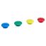 Vier bunte Magnete