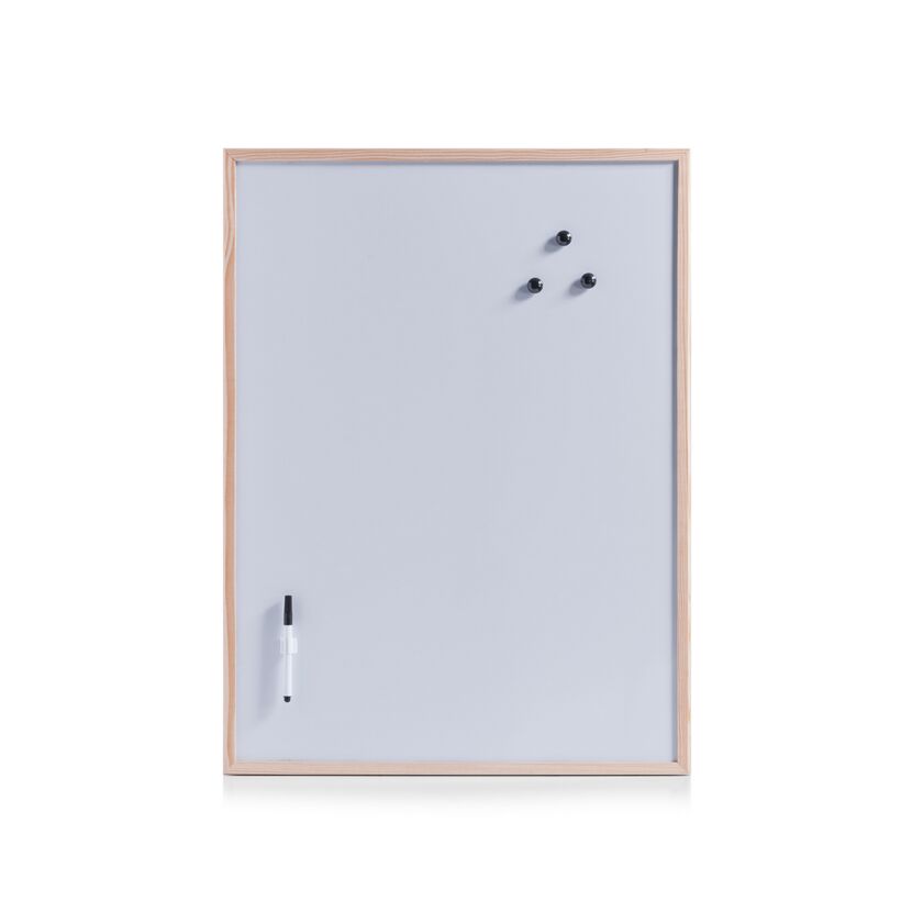 Magnettafel Metall/Kiefer 79 x 59 cm