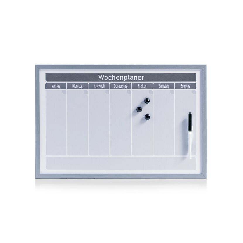 Wochenplaner mit Stift und Magneten