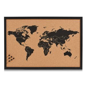 Pinnwand 'World' schwarz 59 x 39,5 cm