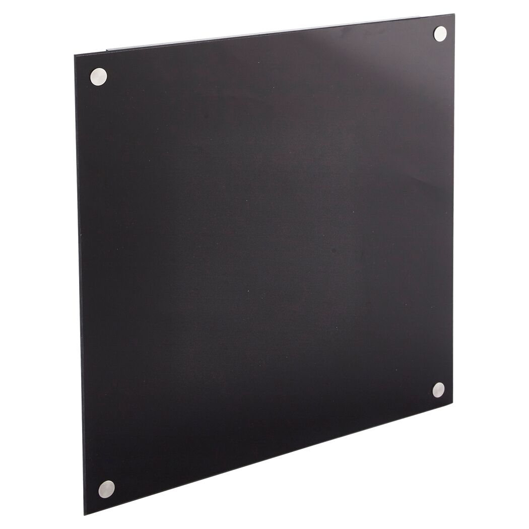 Schwarzes Glas-Memoboard 40 x 40 cm