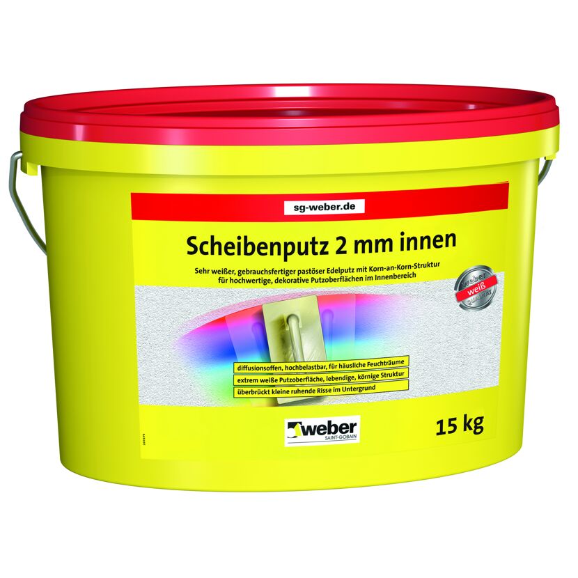 Eimer mit Scheibenputz 2 mm von Weber