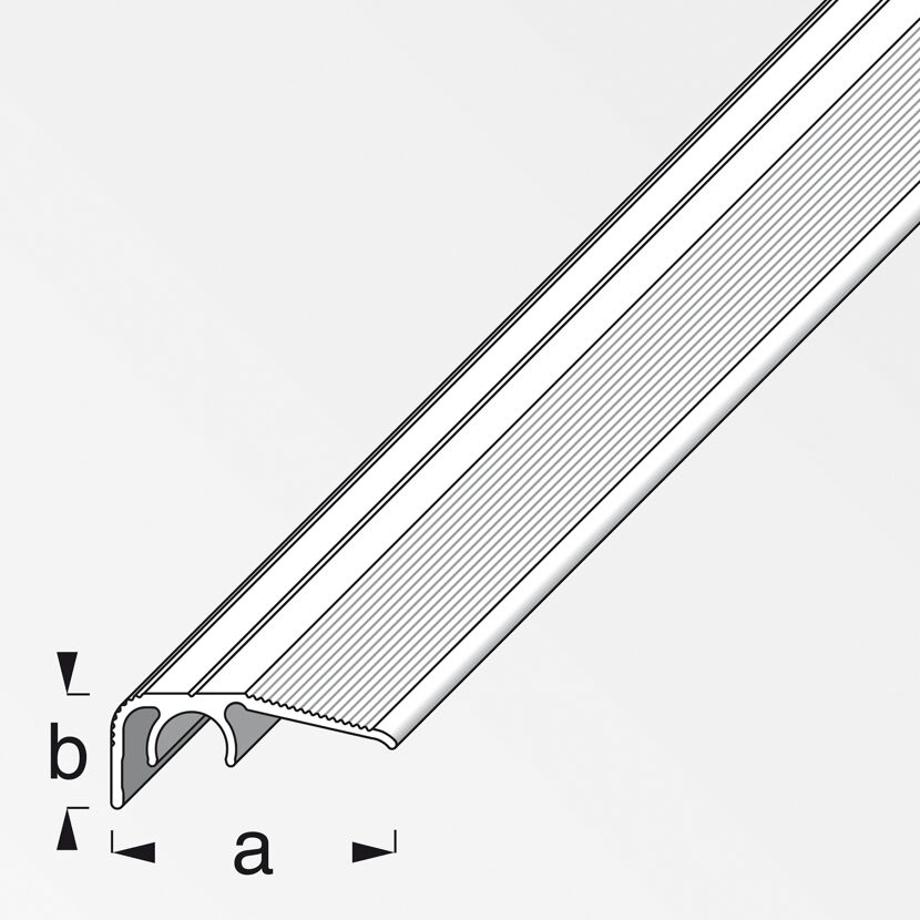 Bronzenes Abschlussprofil für Laminat