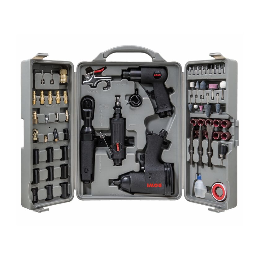 ROWI Druckluft-Set 71-teilig im Transportkoffer