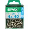 SPAX Schrauben 4,5 x 40 mm, 25 Stück