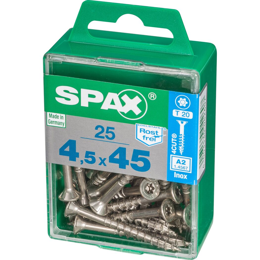 SPAX Schrauben 4,5 x 45 mm in Box
