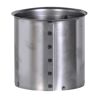 Silbernes Wandfutter, doppelt, Ø 120 mm